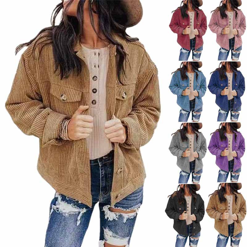 Solid Color Jacket Top Cardigan Loose Jacket 49